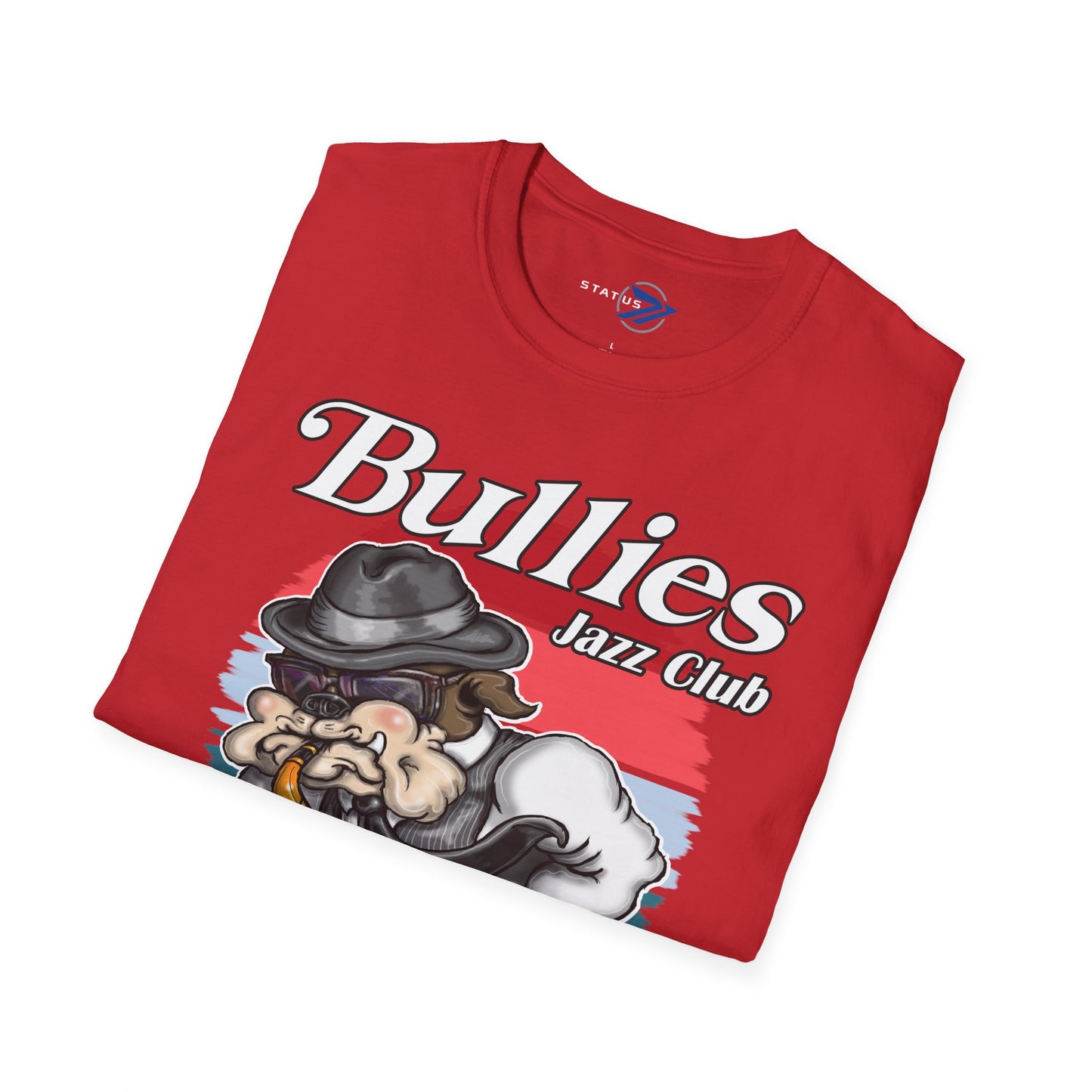 Bullies Jazz Club T-Shirt — "Guest Star Charlie Barker" Vintage Bull Dog Sax Player Tee