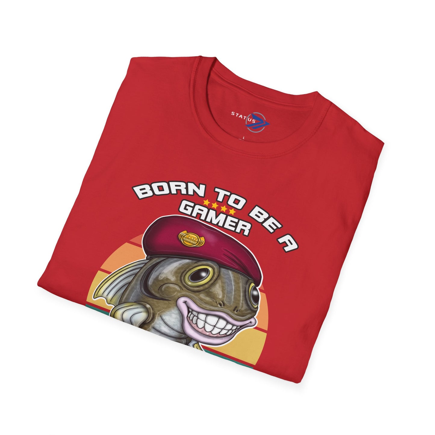 COD Veteran Gamer T-Shirt — "Born to Be a Gamer" Funny Fish Controller Tee