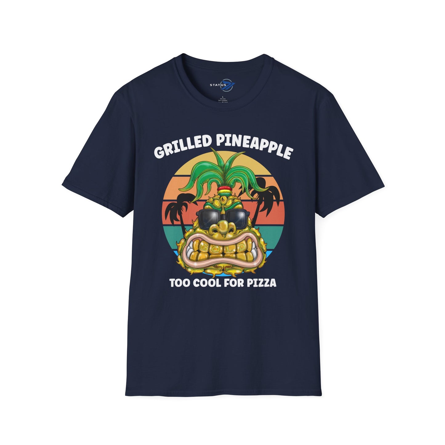 Grilled Pineapple T-Shirt — Retro Tropical Pizza Vibes