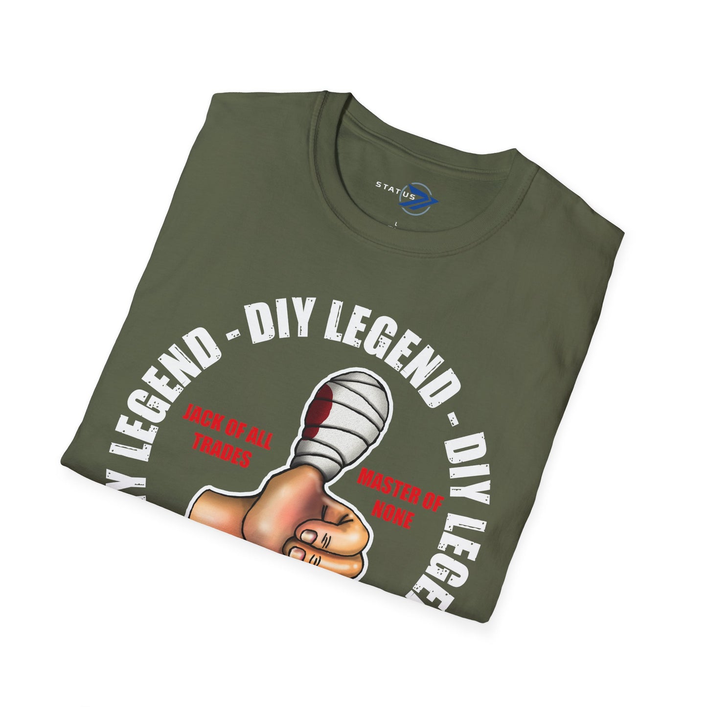 DIY Legend T-Shirt — "Jack of All Trades, Master of None" Thumb-Up Graphic