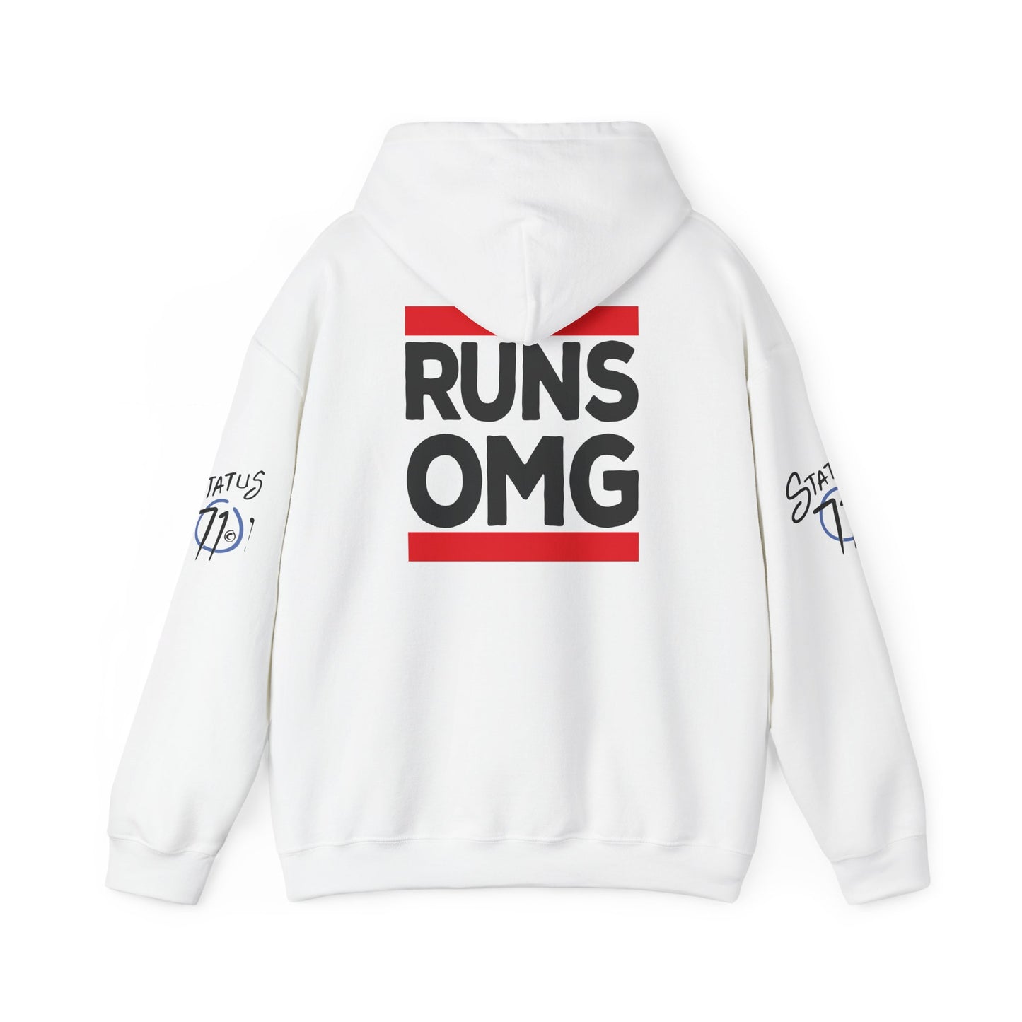 Runs OMG Hoodie — Graphic Streetwear Pullover with Bold Back Print
