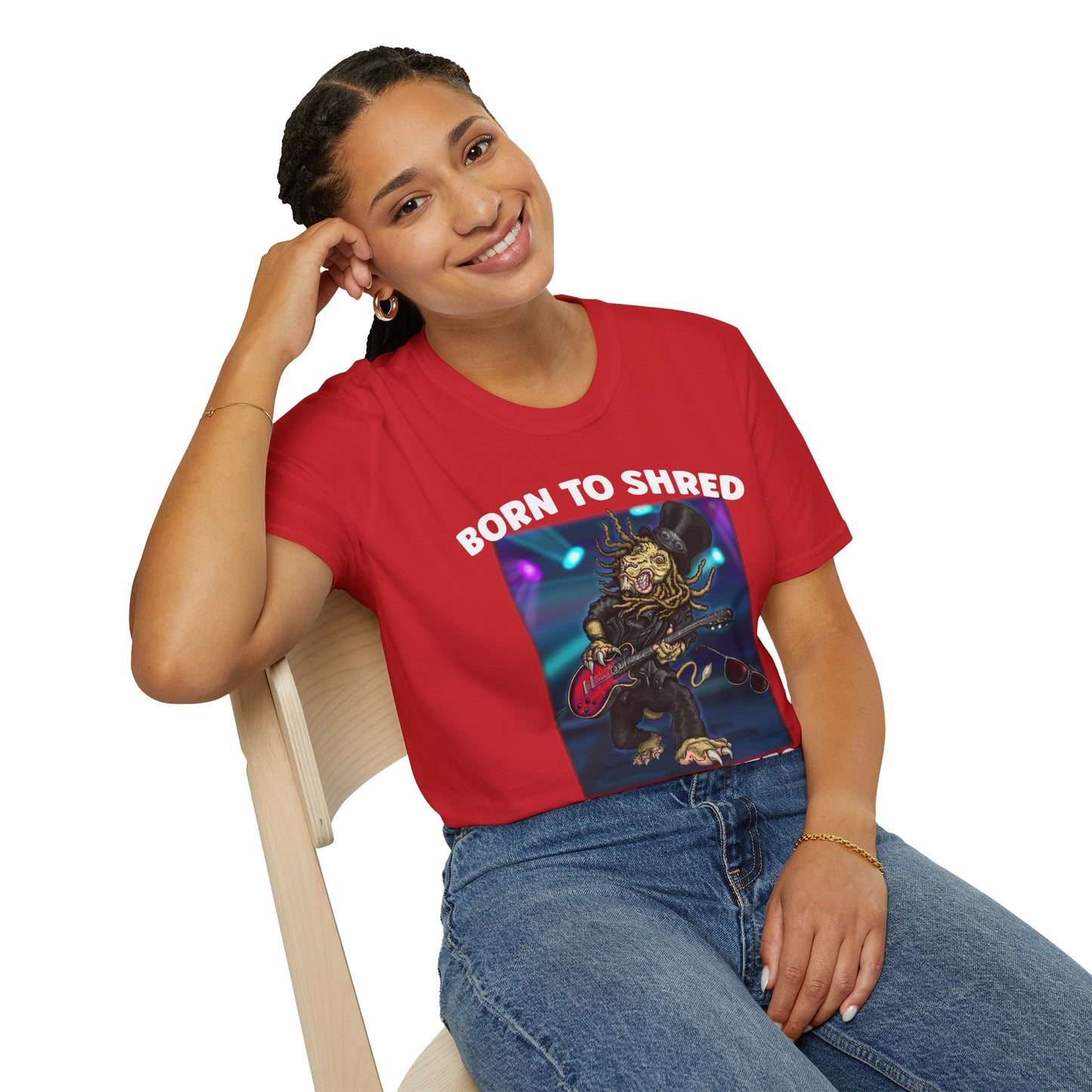 Born to Shred Guitar T-Shirt — Wild Riffs Rock Tee