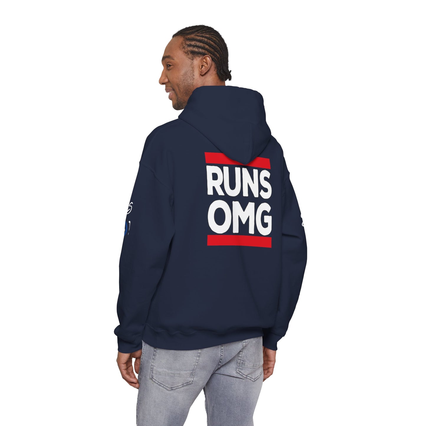 Runs OMG Hoodie — Graphic Streetwear Pullover with Bold Back Print