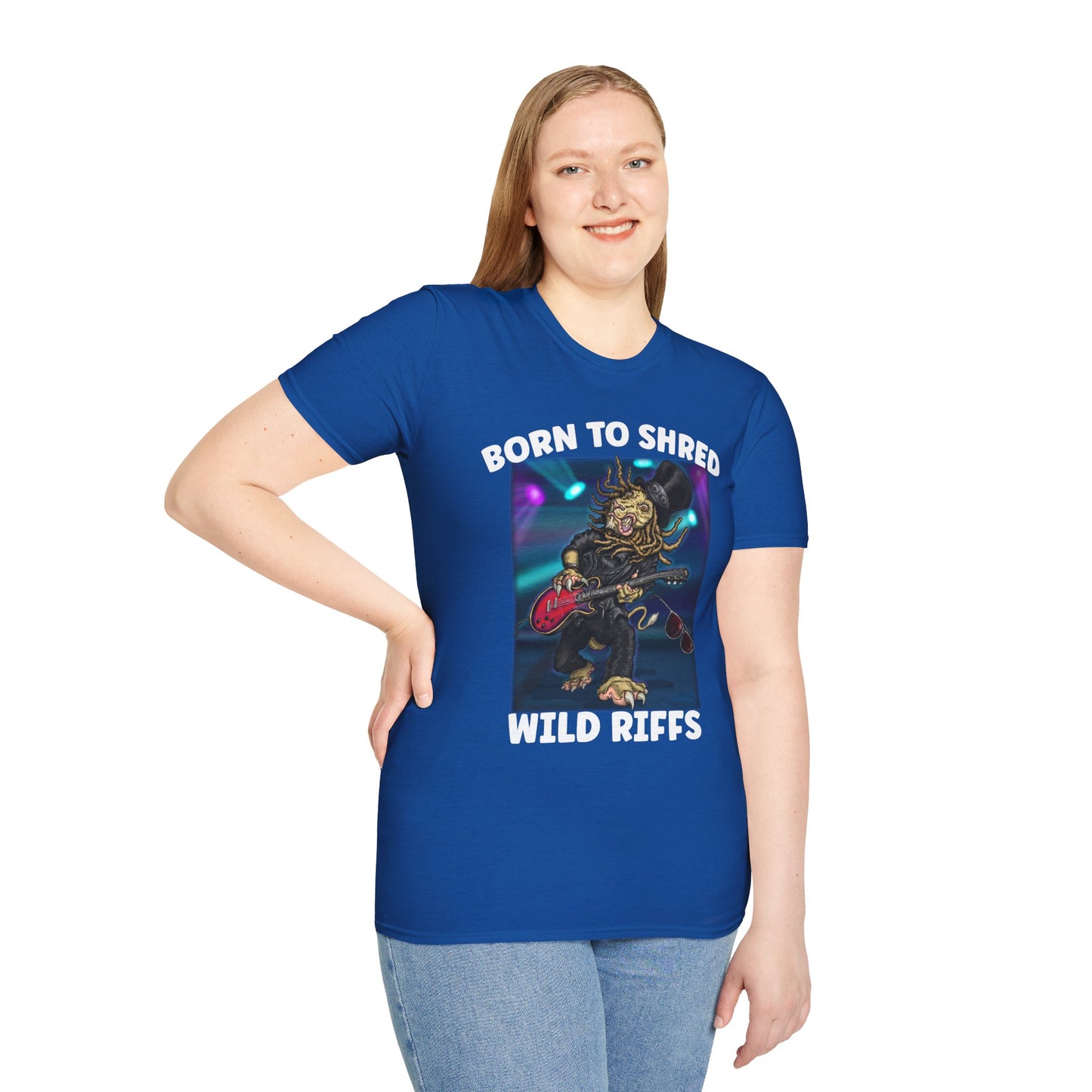 Born to Shred Guitar T-Shirt — Wild Riffs Rock Tee