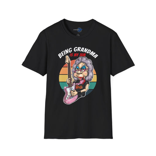 Being Grandma Is My Jam T-Shirt — Retro Rocking Grandma Graphic Tee