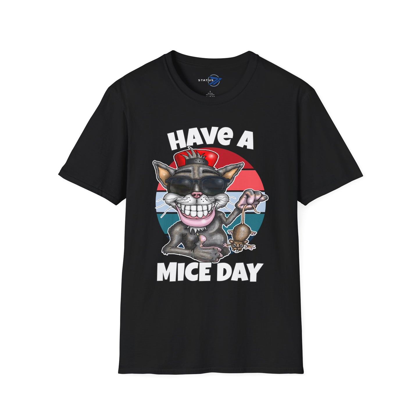 Have a Mice Day Cat Graphic T-Shirt