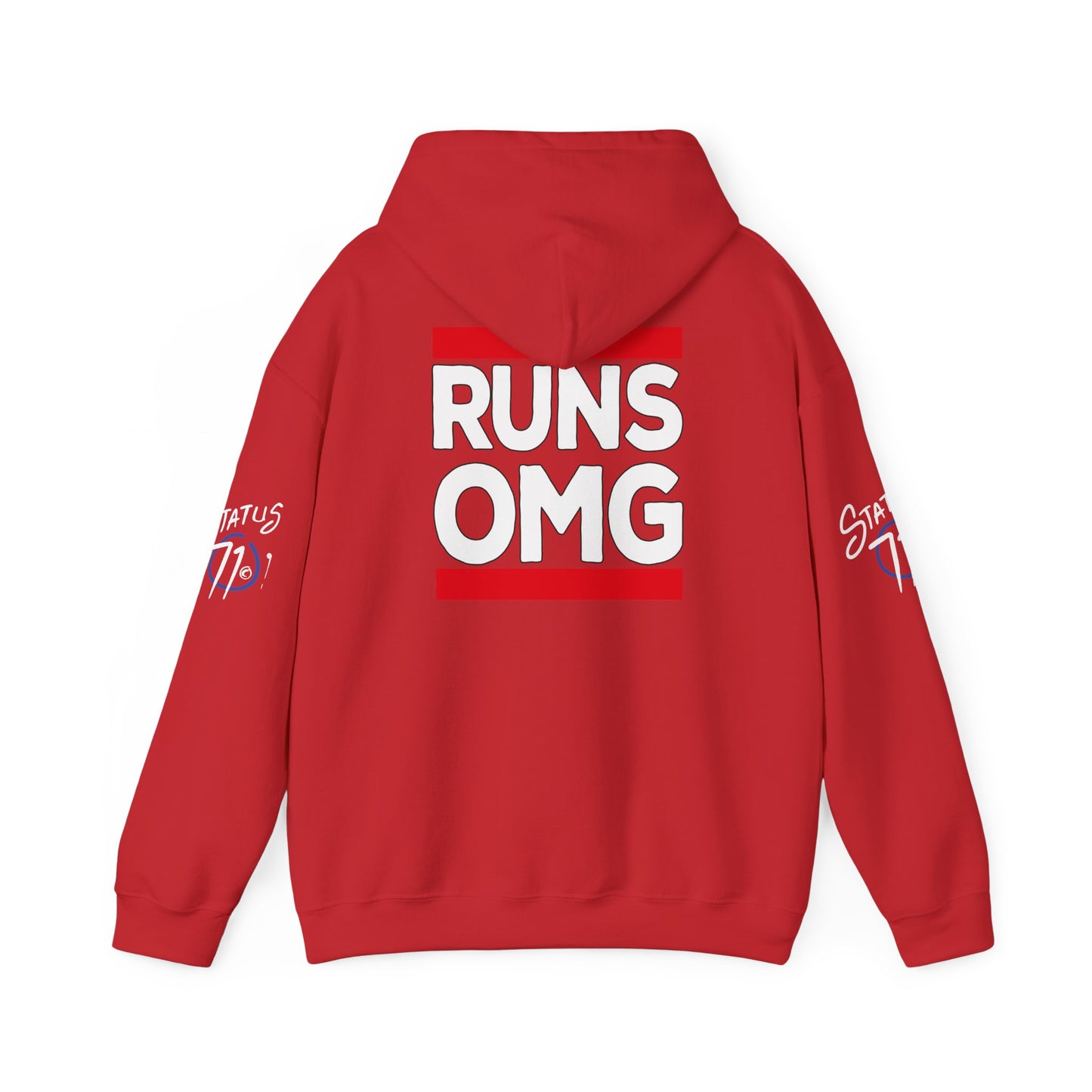 Runs OMG Hoodie — Graphic Streetwear Pullover with Bold Back Print