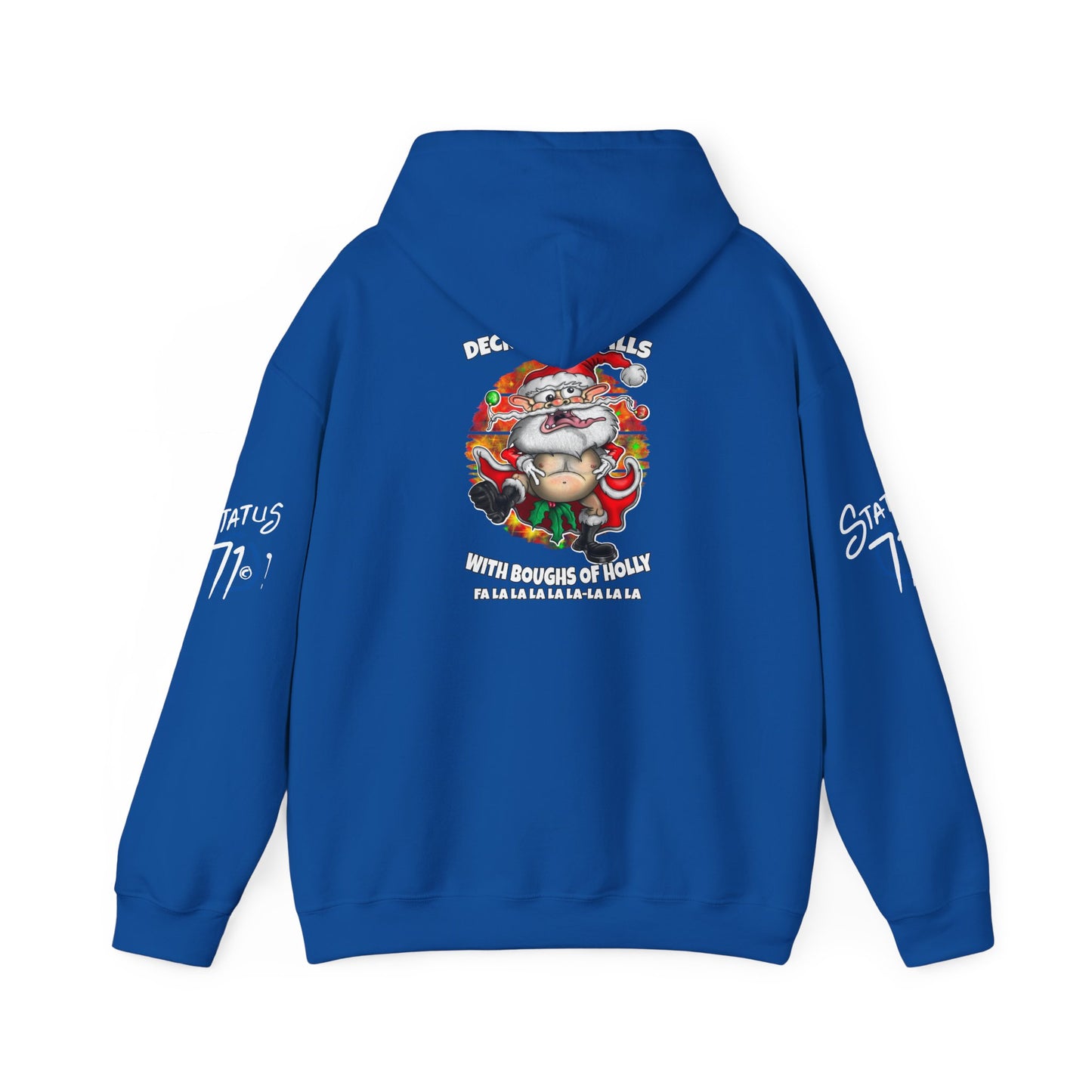 Christmas Crazy Santa Hoodie — “Deck Your Balls” Funny Holiday Pullover