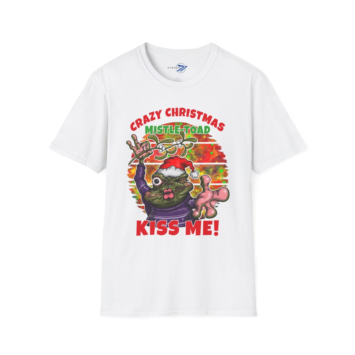 Crazy Christmas Mistle-Toad "Kiss Me" Holiday T-Shirt