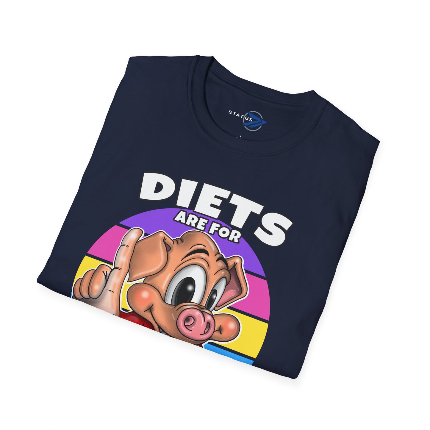 Diets Are For Losers Pig Graphic T-Shirt