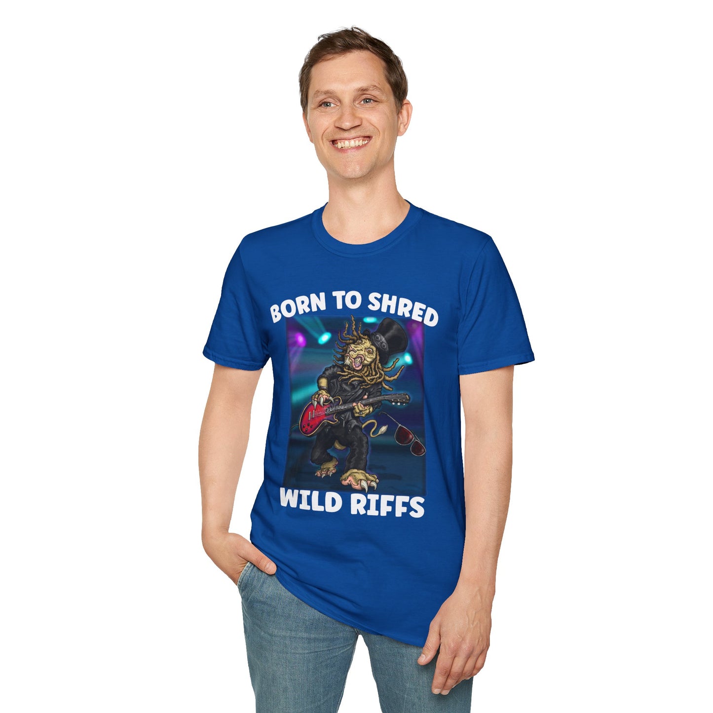 Born to Shred Guitar T-Shirt — Wild Riffs Rock Tee