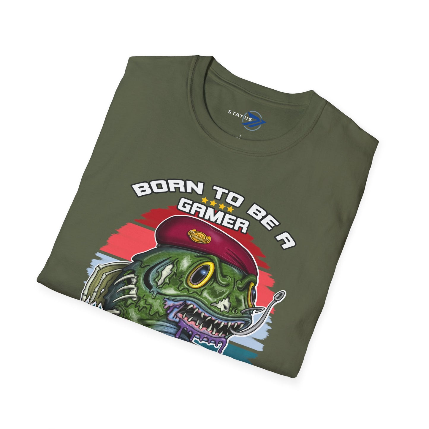 Gamer Zombie T-Shirt — "Born to Be a Gamer" Retro Video Game Tee