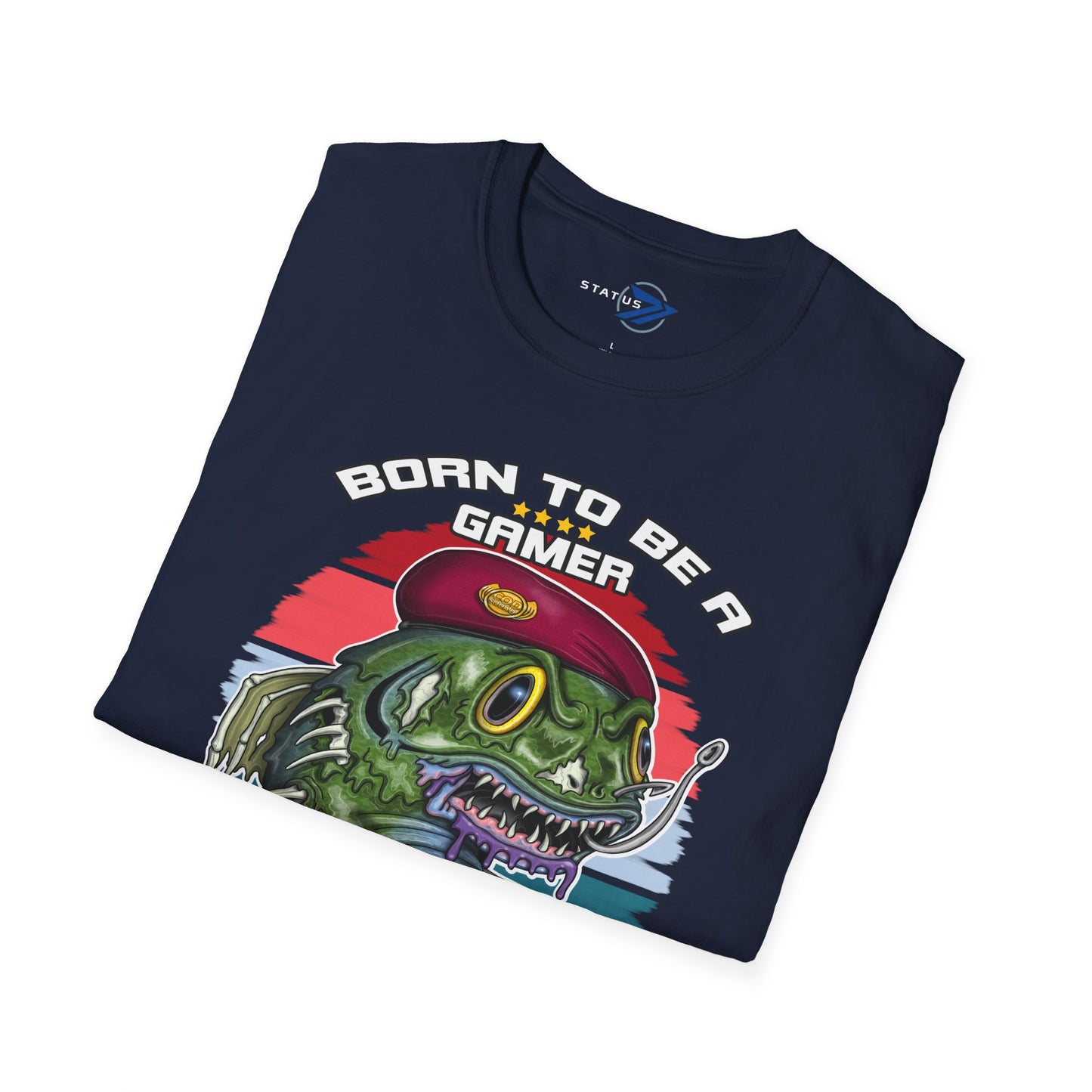 Gamer Zombie T-Shirt — "Born to Be a Gamer" Retro Video Game Tee