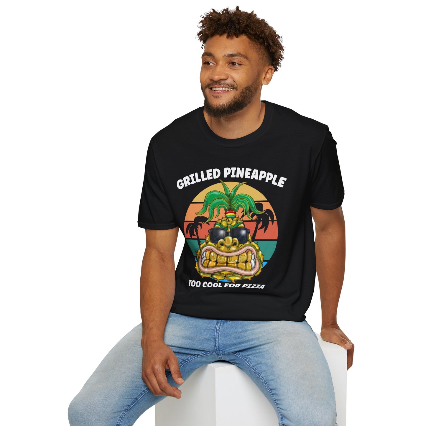 Grilled Pineapple T-Shirt — Retro Tropical Pizza Vibes