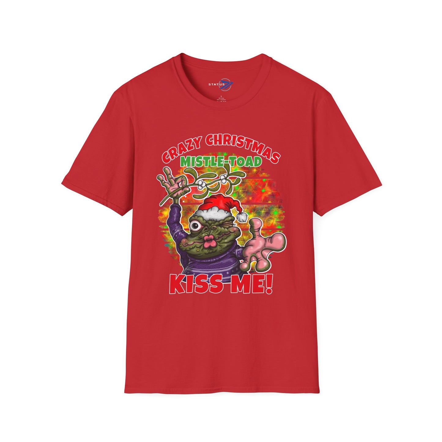 Crazy Christmas Mistle-Toad "Kiss Me" Holiday T-Shirt