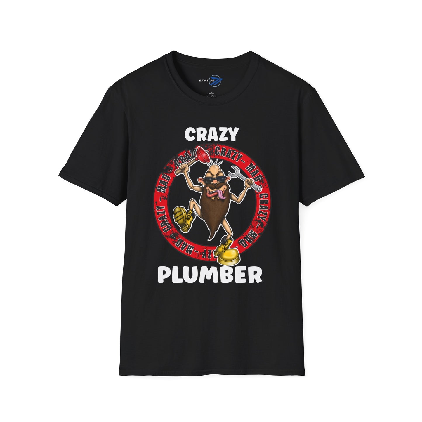 Crazy Plumber T‑Shirt — Funny Plumber Gift Tee