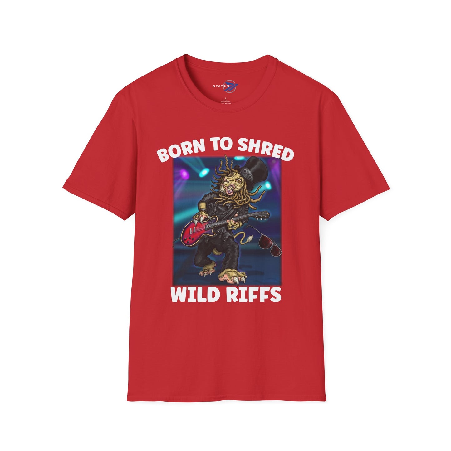 Born to Shred Guitar T-Shirt — Wild Riffs Rock Tee