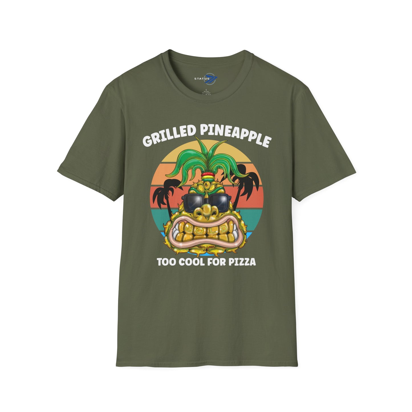 Grilled Pineapple T-Shirt — Retro Tropical Pizza Vibes