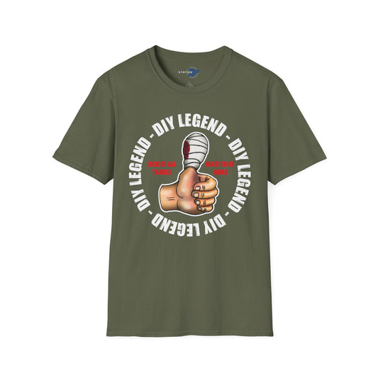 DIY Legend T-Shirt — "Jack of All Trades, Master of None" Thumb-Up Graphic