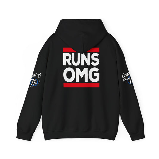 Runs OMG Hoodie — Graphic Streetwear Pullover with Bold Back Print