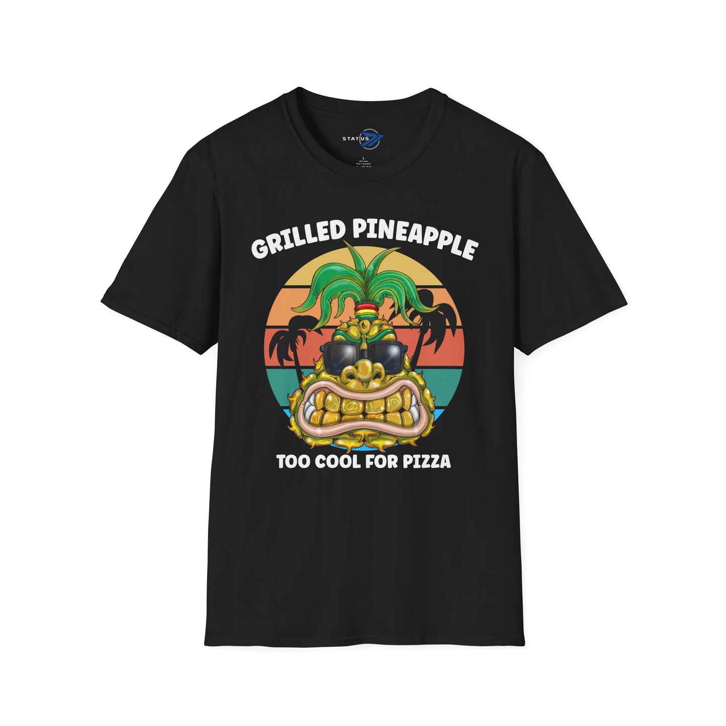 Grilled Pineapple T-Shirt — Retro Tropical Pizza Vibes