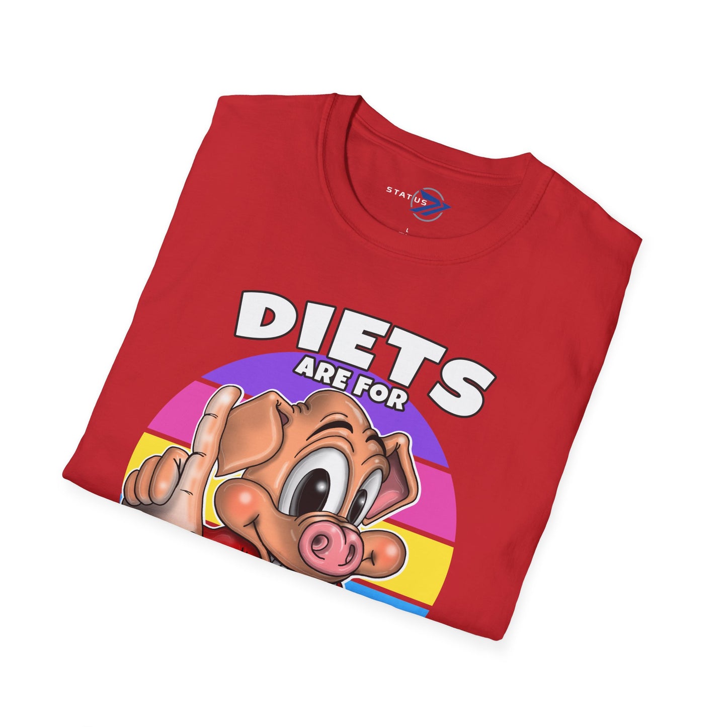 Diets Are For Losers Pig Graphic T-Shirt