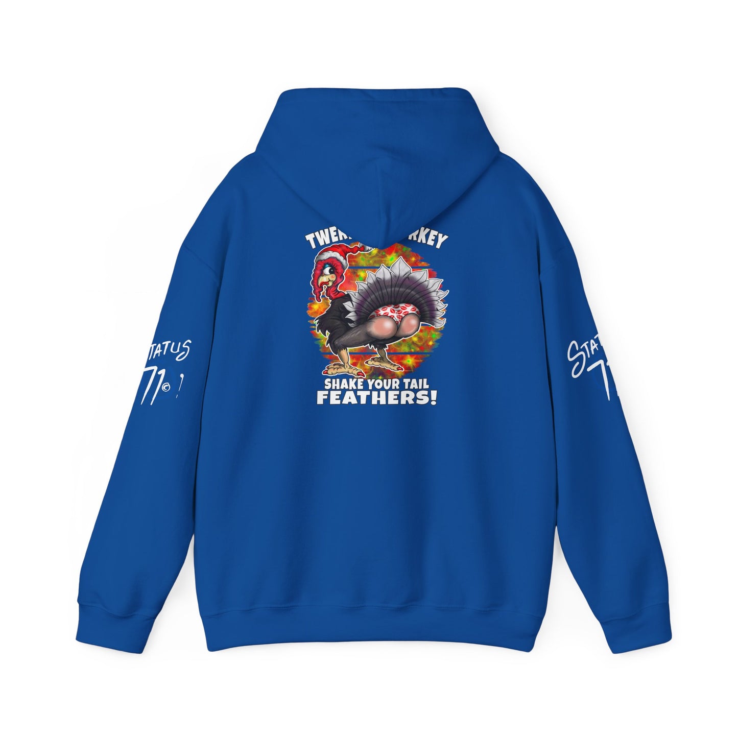 Christmas Twerking Turkey Hoodie — “Shake Tail Feathers” Funny Holiday Pullover