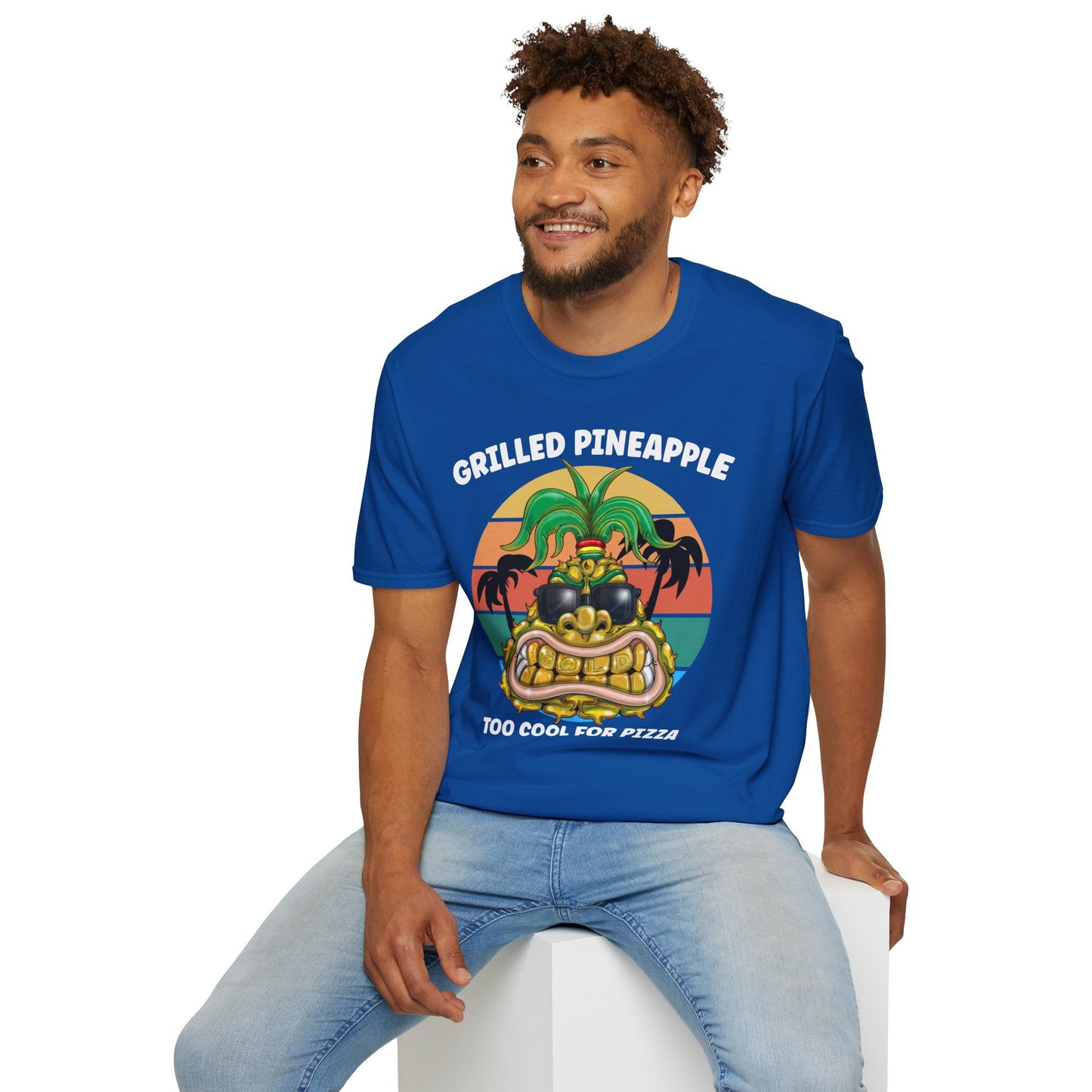 Grilled Pineapple T-Shirt — Retro Tropical Pizza Vibes