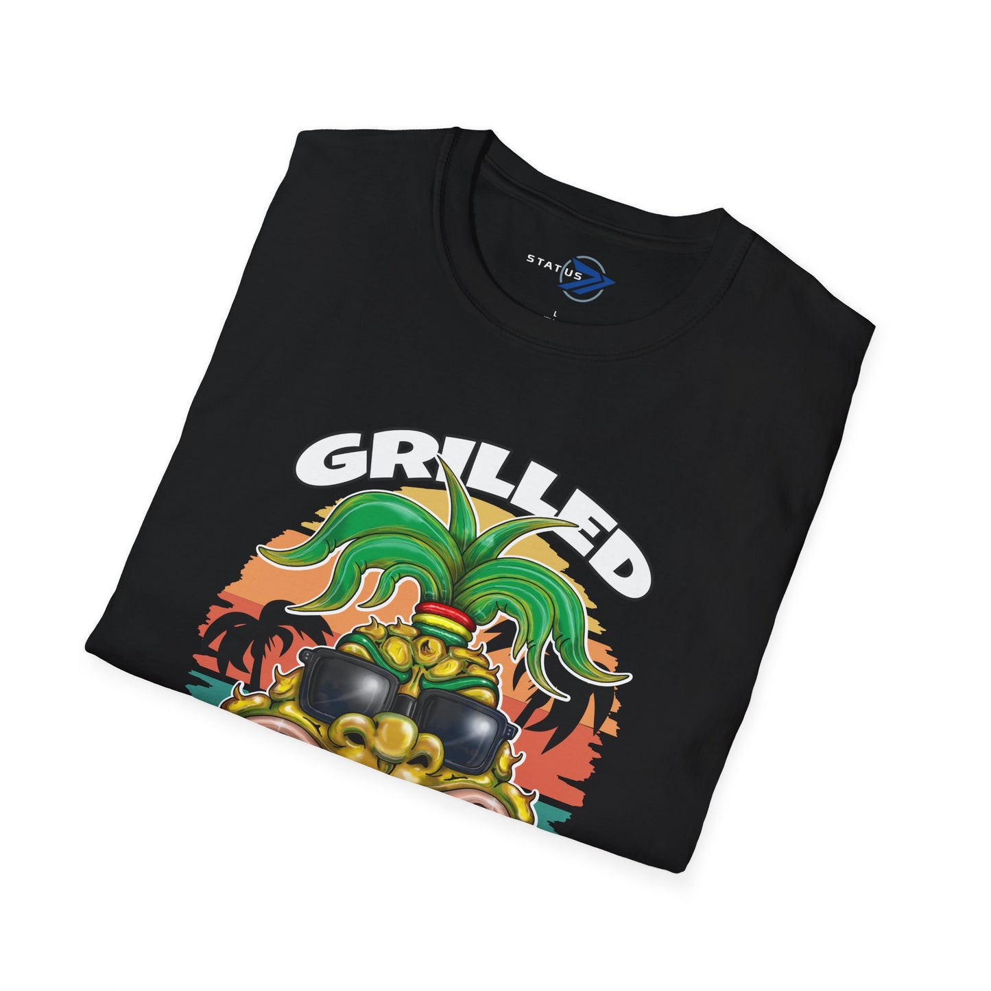 Grilled Pineapple T-Shirt – Retro Tropical BBQ Tee