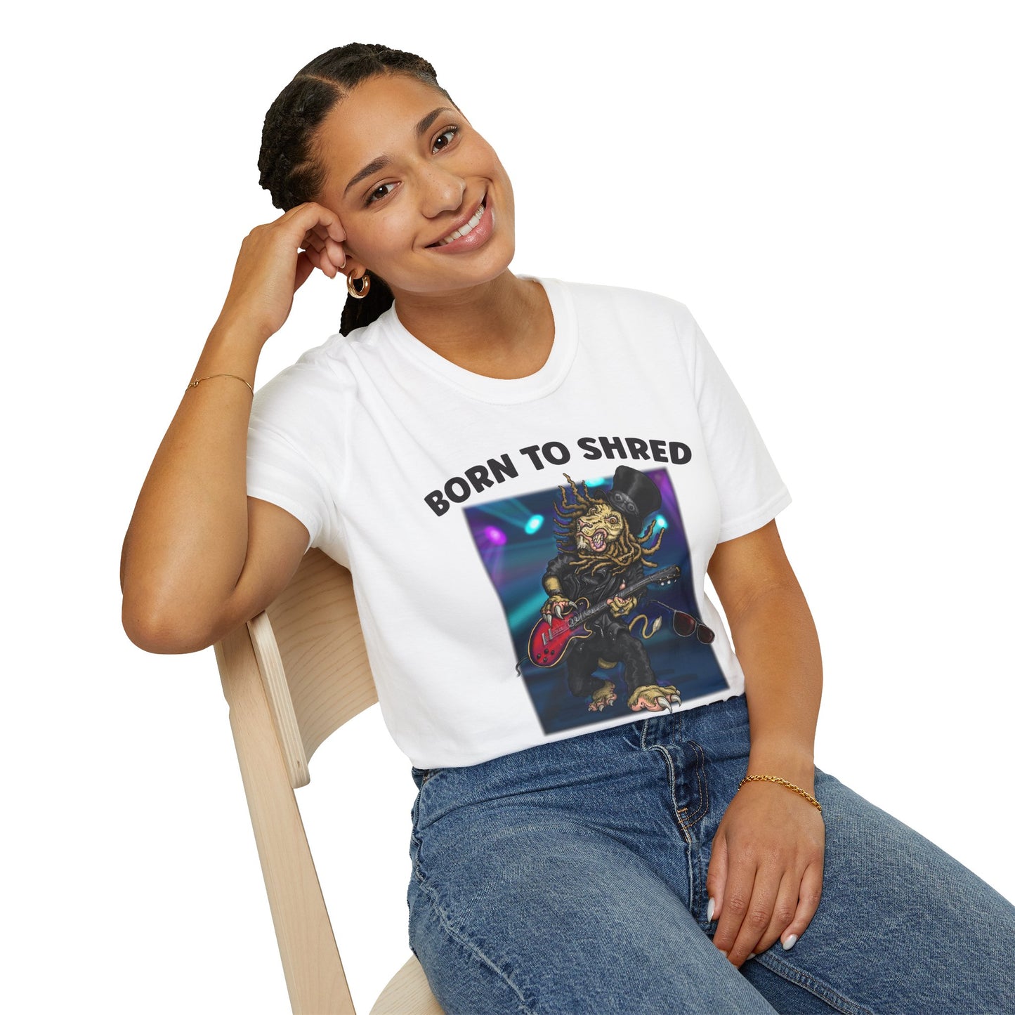 Born to Shred Guitar T-Shirt — Wild Riffs Rock Tee
