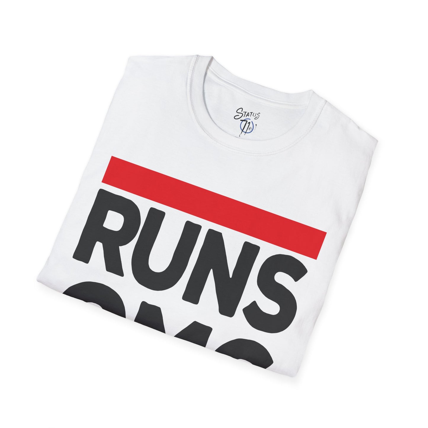 RUNS OMG Old Skool Rap Joke Tee — Vintage Hip Hop Graphic T-Shirt