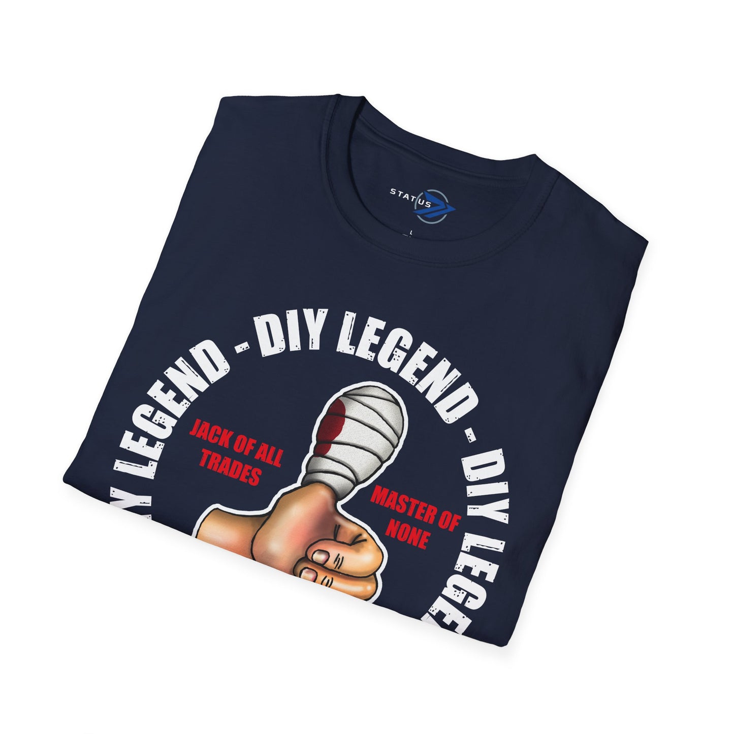 DIY Legend T-Shirt — "Jack of All Trades, Master of None" Thumb-Up Graphic