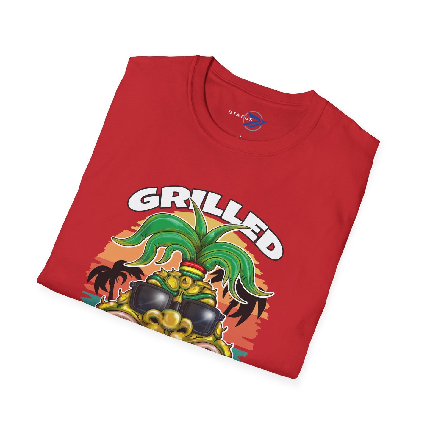 Grilled Pineapple T-Shirt – Retro Tropical BBQ Tee
