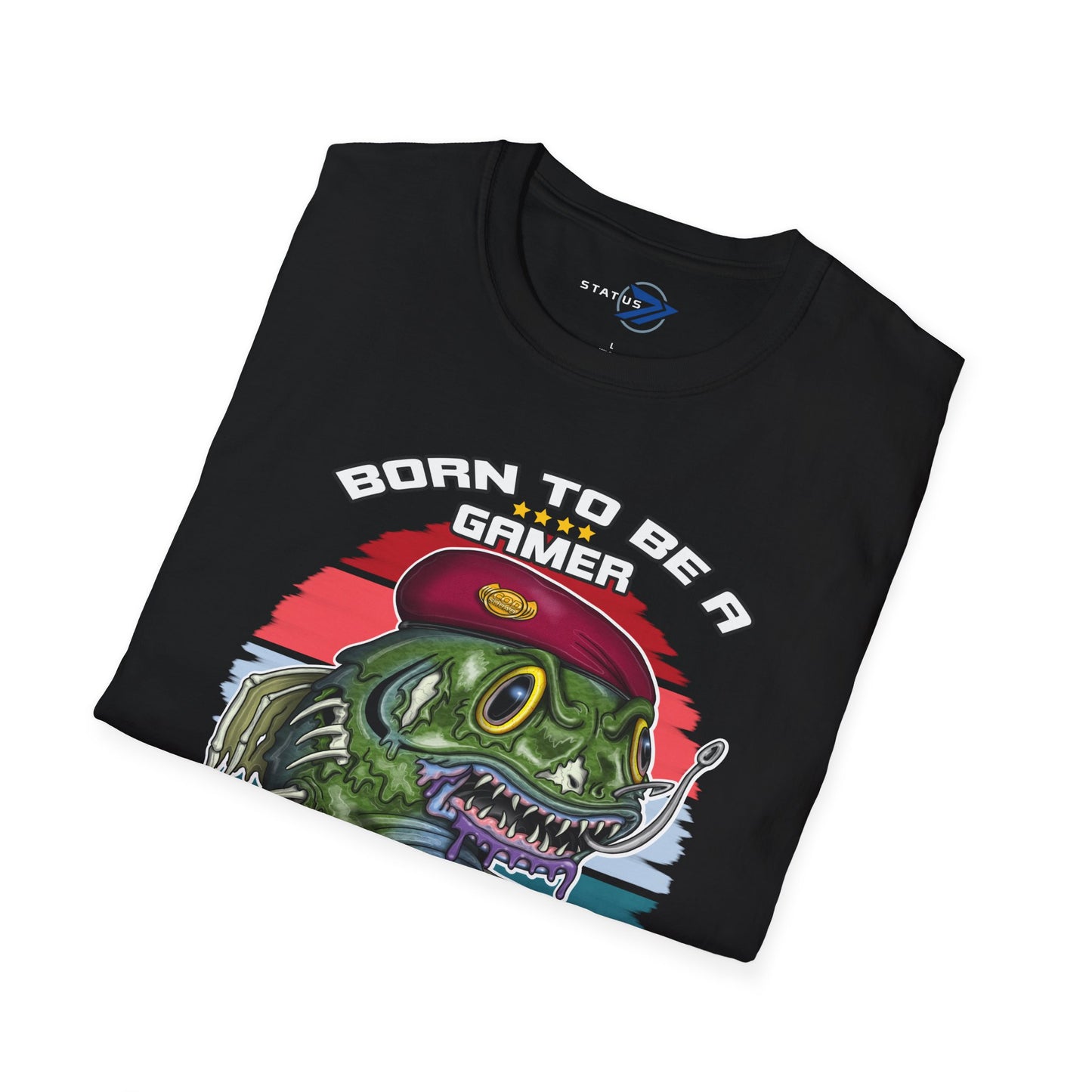 Gamer Zombie T-Shirt — "Born to Be a Gamer" Retro Video Game Tee