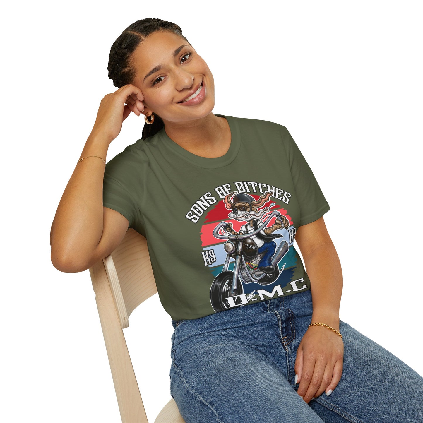 Sons of Bitches Motorcycle Club T-Shirt — Retro Biker Graphic Tee