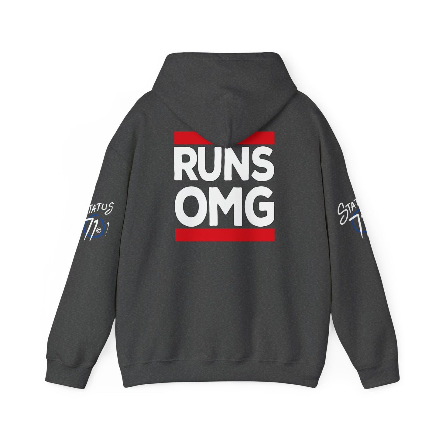 Runs OMG Hoodie — Graphic Streetwear Pullover with Bold Back Print