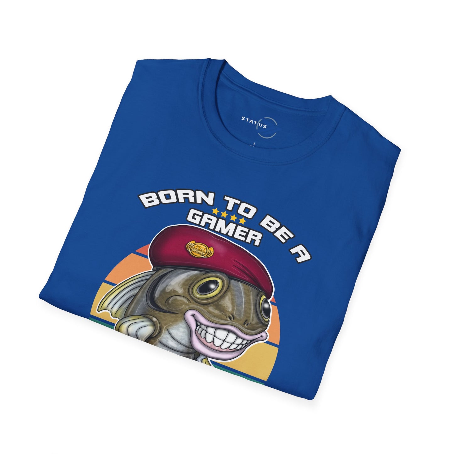 COD Veteran Gamer T-Shirt — "Born to Be a Gamer" Funny Fish Controller Tee