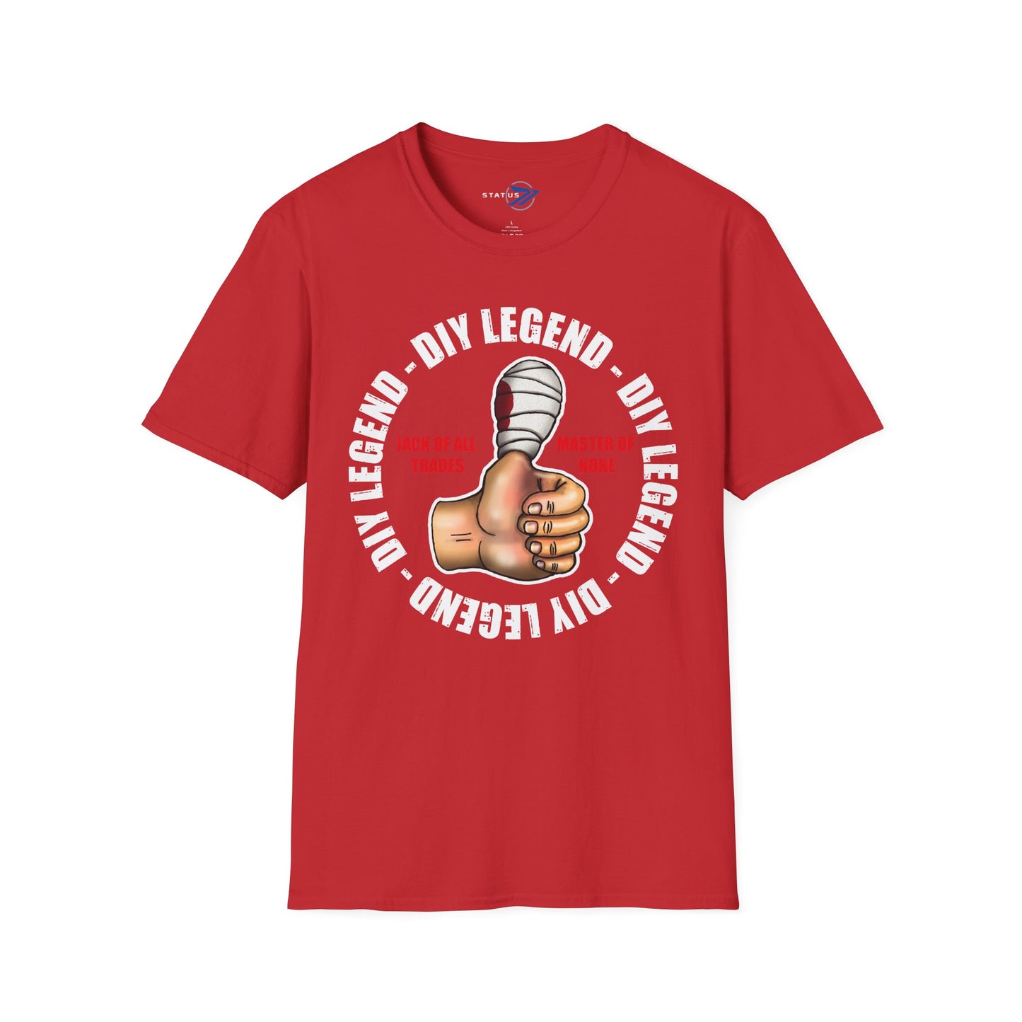 DIY Legend T-Shirt — "Jack of All Trades, Master of None" Thumb-Up Graphic