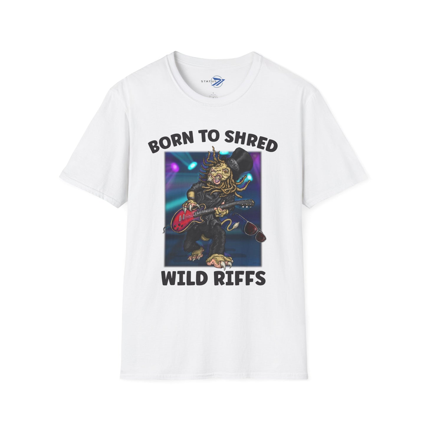 Born to Shred Guitar T-Shirt — Wild Riffs Rock Tee