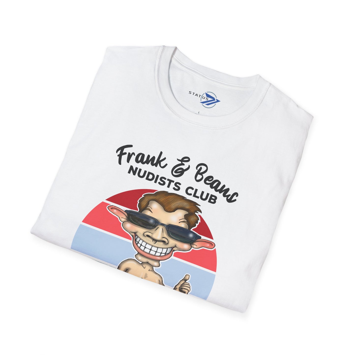 Nudists Club Coffee Tee — "All You Need Is Coffee and a Smile" Graphic T-Shirt