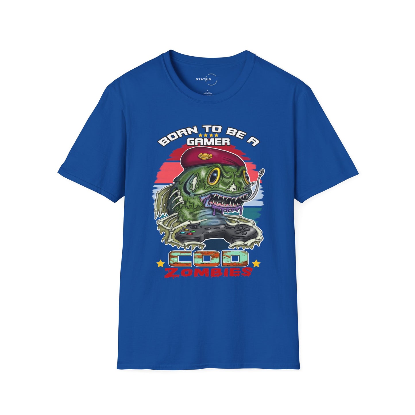 Gamer Zombie T-Shirt — "Born to Be a Gamer" Retro Video Game Tee