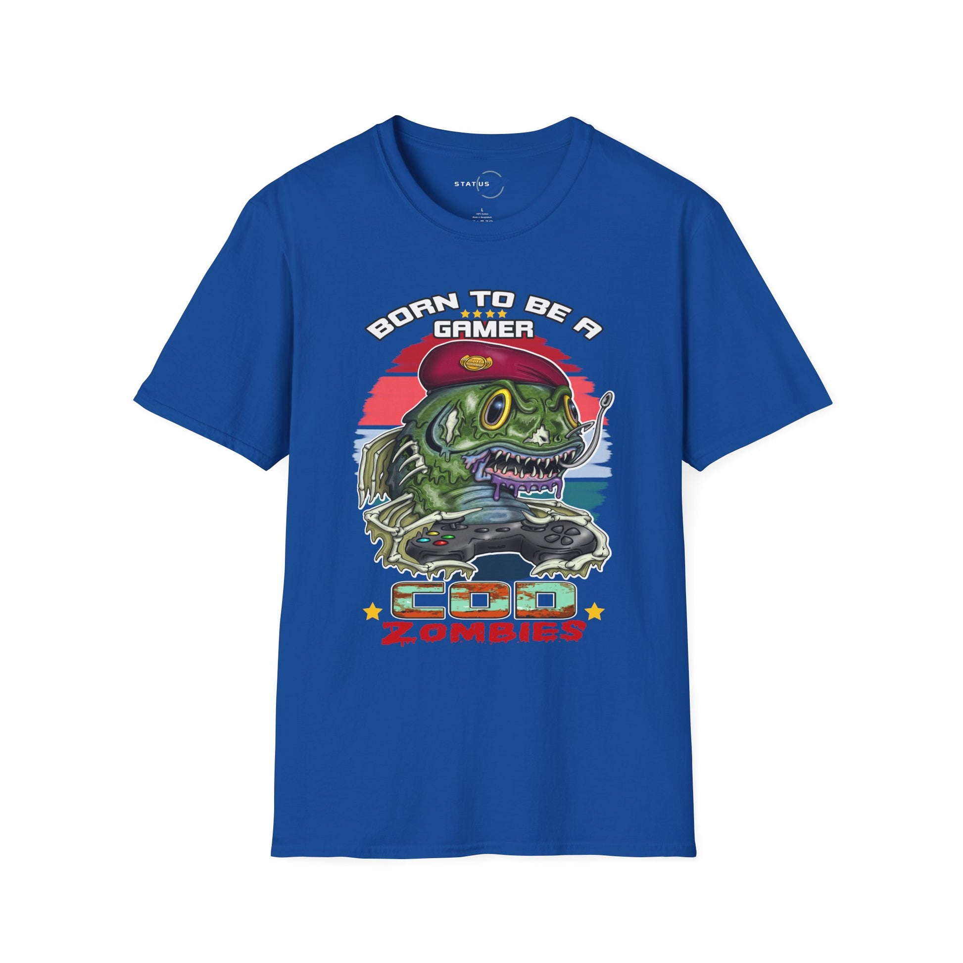Gamer Zombie T-Shirt — "Born to Be a Gamer" Retro Video Game Tee