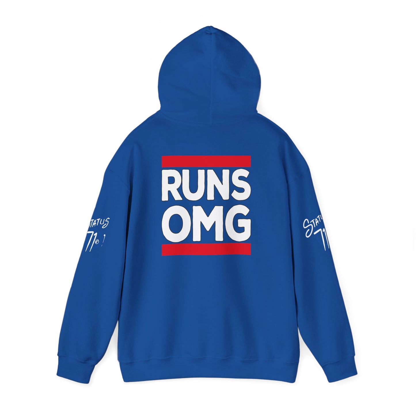 Runs OMG Hoodie — Graphic Streetwear Pullover with Bold Back Print