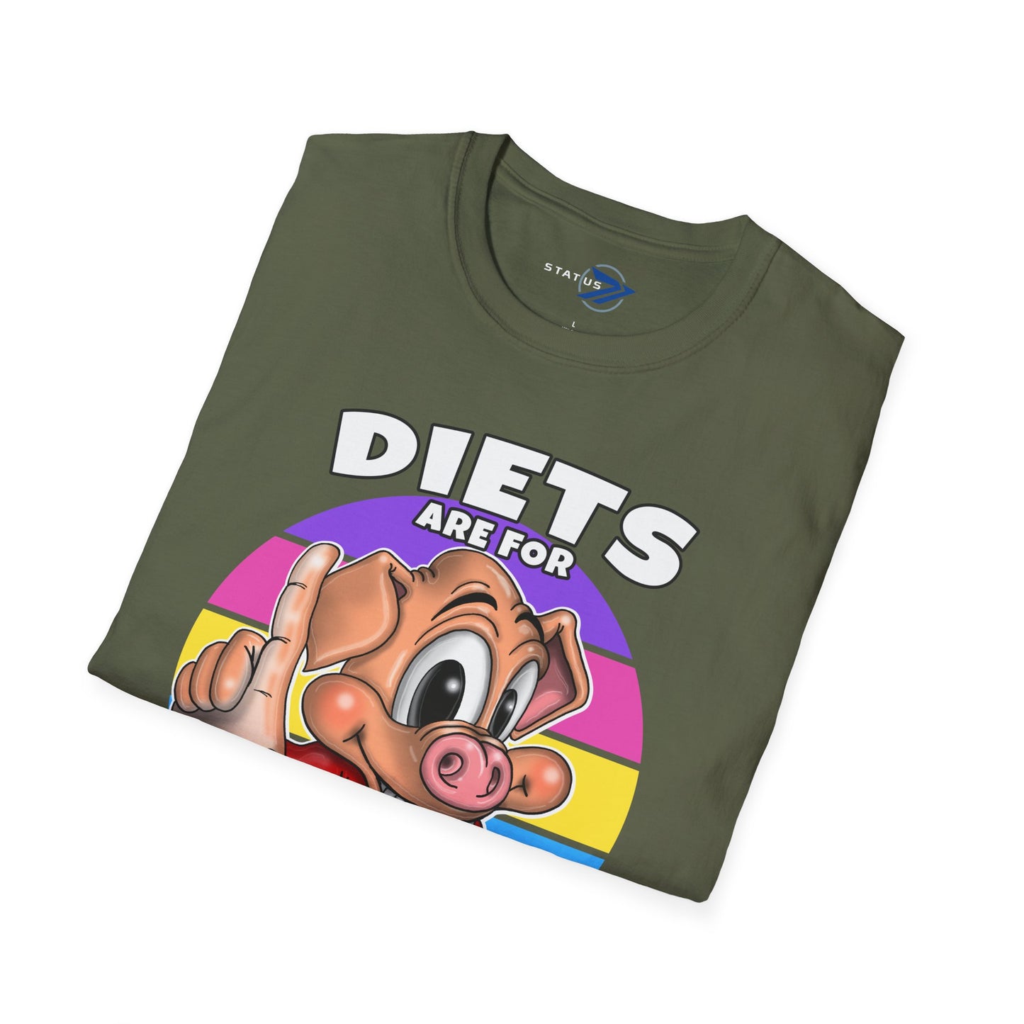 Diets Are For Losers Pig Graphic T-Shirt