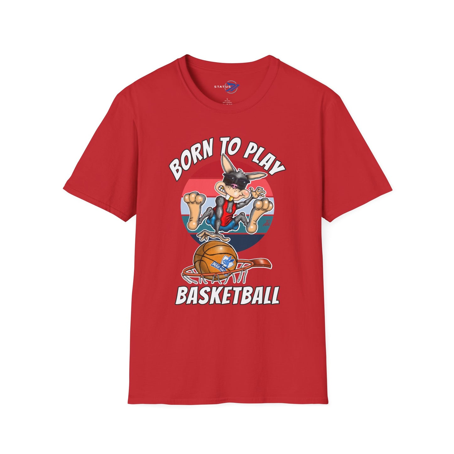 Born to Play Basketball T-Shirt — Retro Cartoon Basketball Tee