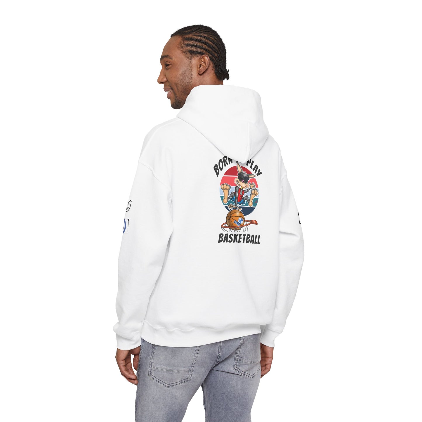 Basketball Rabbit Slam Dunk Hoodie — Born to Play Basketball Streetwear