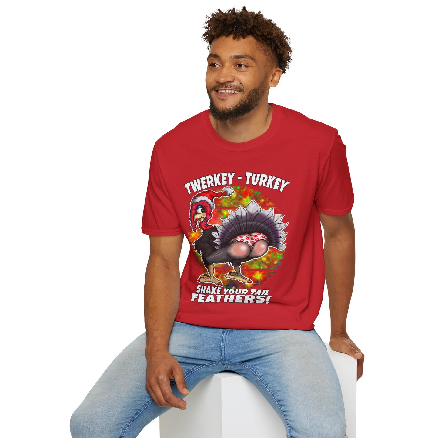 Funny Christmas Twerking Turkey T-Shirt — Holiday Party Tee