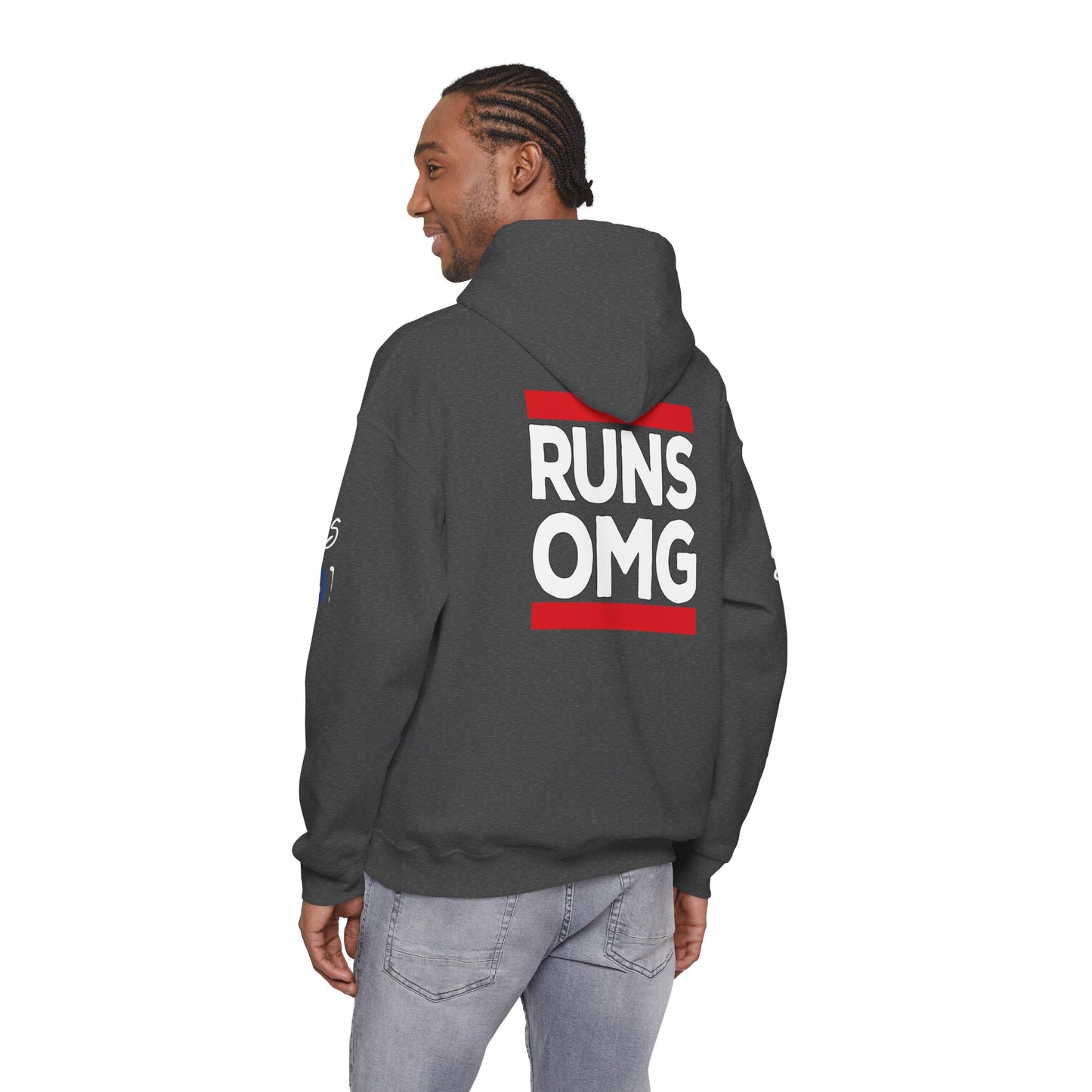 Runs OMG Hoodie — Graphic Streetwear Pullover with Bold Back Print