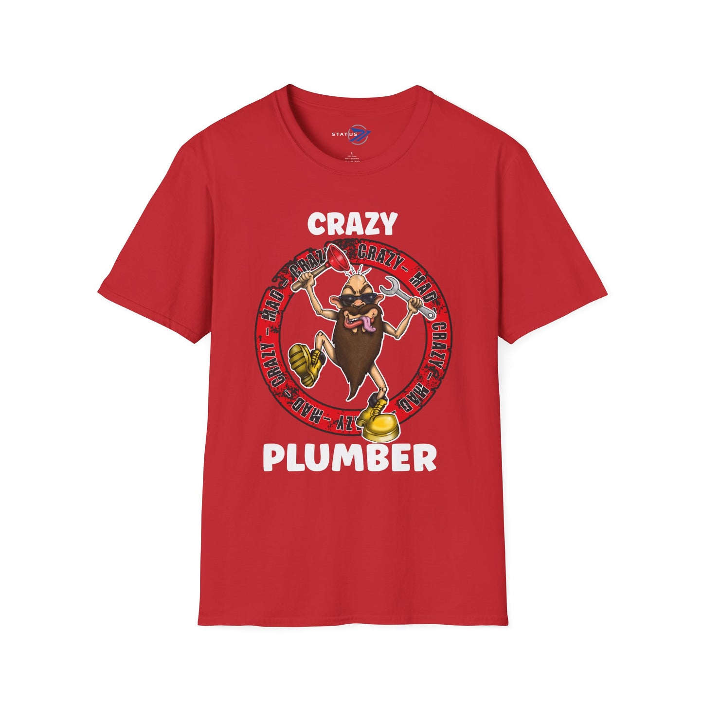 Crazy Plumber T‑Shirt — Funny Plumber Gift Tee