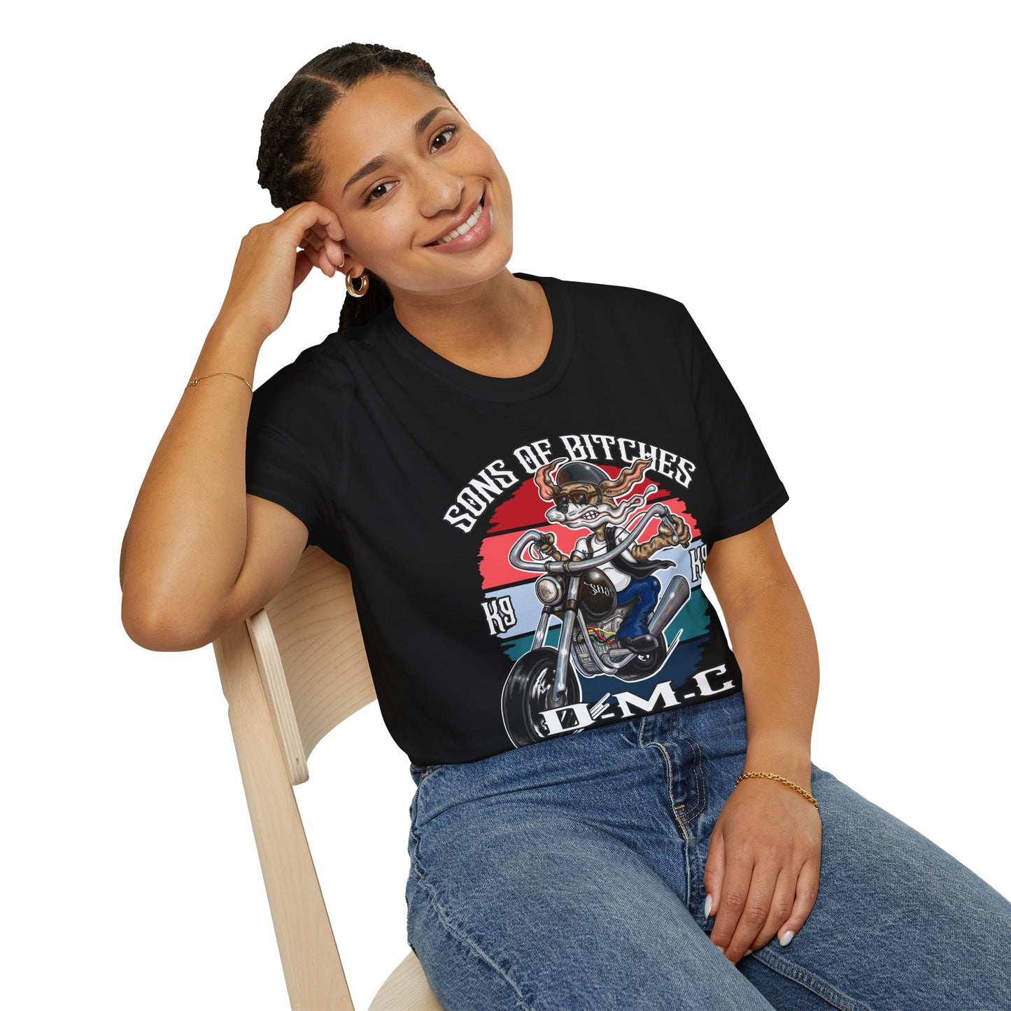 Sons of Bitches Motorcycle Club T-Shirt — Retro Biker Graphic Tee